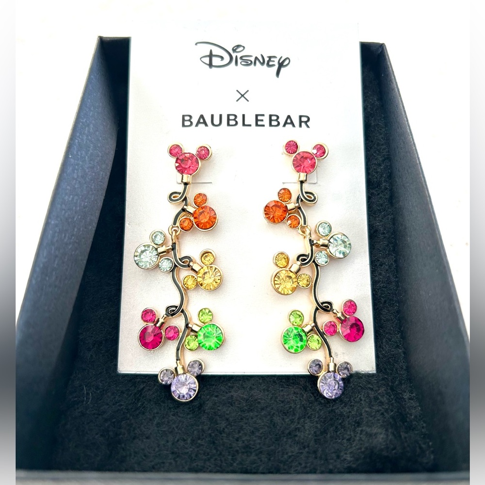 Disney baublebar dangle earrings.